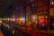 Colorful Amsterdam - the Red Light District at night - AMSTERDAM - THE NETHERLANDS - JULY 20, 2017