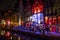 Colorful Amsterdam - the Red Light District at night - AMSTERDAM - THE NETHERLANDS - JULY 20, 2017