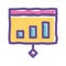 Colorful Analytics Doodle Icon