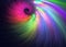 Colorful angel wing. Fractal graphics