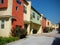 Colorful apartment building