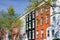 Colorful Apartment buildings in Greenwich Village, New York City