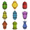 Colorful Arabic lamp