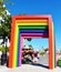 Colorful arch in San Juan, Puerto Rico