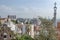 Colorful architecture by Antonio Gaudi. Parc Guell is the most important park in Barcelona.