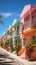 Colorful architecture sunny day, Key West, and Barbadoss tropical charm