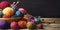 A colorful array of knitting needles and yarn balls, showcasing the art of textile creation, concept of Craftsmanship