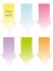 Colorful arrow post-it set