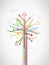 Colorful arrow tree created with place for your text.