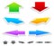 Colorful Arrows in Different Directions: 3D Up, Down, Left, Righ