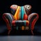 Colorful Art Inspired Armchair: A Statement Piece For Modern Comfort