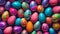 Colorful and artfully painted easters background. Concept of happy easter day