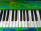 Colorful Artistic Painted Piano Keys