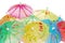 Colorful asian umbrellas
