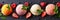 Colorful assortment of fruity gelato flavors presented in an enticing and visually appealing display