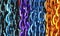 A Colorful Assortment of Hanging Ornamental Chains