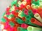 Colorful assortment of plastic drinking straws