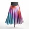 Colorful Asymmetrical Silk Skirt - Daz3d Style