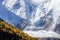 Colorful in autumn forest and snow mountain at Yading nature reserve, The last Shangri la