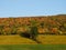 Colorful autumn hillside of Cortland County FingerLakes region