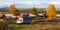 Colorful autumn landscape in Russian Far East Countries