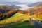 Colorful autumn morning in the Carpathian mountains