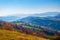 Colorful autumn scenery in the Carpathian mountains