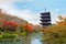 Colorful Autumn at Toji Temple in Kyoto