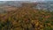 Colorful Autumn trees from an aerial view