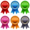 Colorful Award Ribbons Set