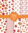 Colorful baby seamless patterns. Vector set.