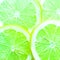 Colorful background of green limes