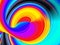 Colorful Background. Modern spiral swirling rainbow ink