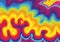 Colorful background. Multicolored waves illustration