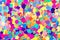 Colorful background of paper confetti