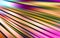 Colorful background. Stripes diverge from the upper corner downwards.