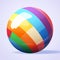 Colorful Ball Vector Illustration In Zbrush Style