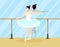 Colorful Ballet Dancer Concept