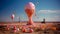 Colorful Balloon Explosion Replaces Nuclear Blast in Dramatic Scene