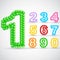 Colorful Balloon Number Set