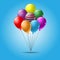 Colorful balloon vector template