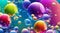 colorful balloons background HD 8K wallpaper stock photographic image