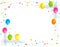 Colorful Balloons border / Party frame