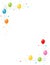 Colorful Balloons border / Party frame