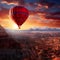 Colorful balloons, Cappadocia take to the sky, offering an aerial adventure over the breathtaking Rocky Mountains