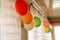 Colorful balloons room holiday dekor