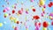 Colorful Baloons Explosion background