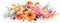 A colorful banner featuring a vibrant bouquet of flowers, including roses, lilies, daisies, and tulips, arranged in an elegant and