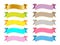 Colorful banners ribbons clip art vector clipart EPS SVG