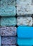 Colorful bars of scented Savon de Marseille soap